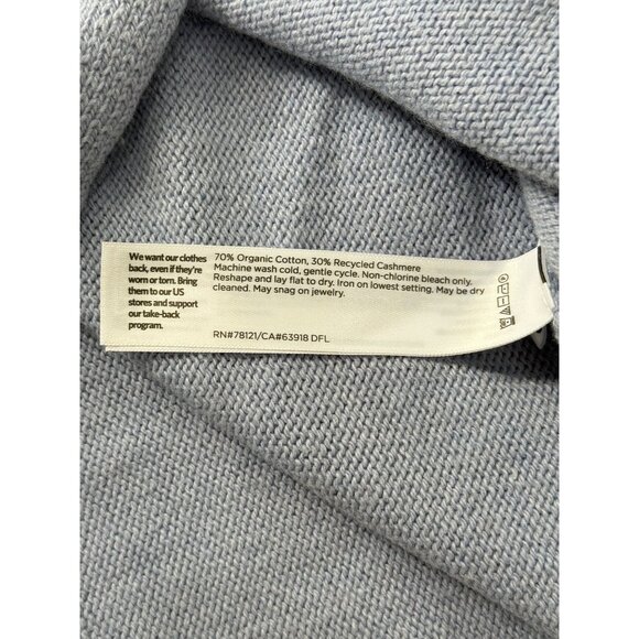 Eileen Fisher Womens Mock Neck Sweater Organic Cotton & Cashmere Lilac Size M - Picture 5 of 7